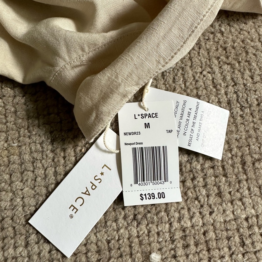 L*Space NWT Women’s Cream Newport Dress - Picture 2 of 4